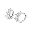 Elegant S925 Sterling Silver Circle Hoop Earrings FR8942-2-2