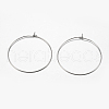 316 Surgical Stainless Steel Hoop Earrings Findings STAS-F149-32P-D-2