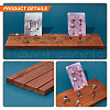 Wood Earring Display Card Holders ODIS-WH0070-09B-5