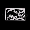 Rectangle with Dragonfly Frame Carbon Steel Cutting Dies Stencils DIY-F028-34-3
