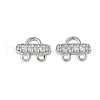 Brass Micro Pave Cubic Zirconia Chandelier Component Links KK-P290-28P-1