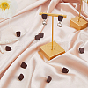 FIBLOOM 60Pcs Wood Stud Earrings Finding EJEW-FI0003-33C-6