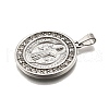 304 Stainless Steel Pendants STAS-B086-09B-P-2