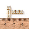 Eco-Friendly Brass Micro Pave Cubic Zirconia Rectangle Pendants ZIRC-M087-10-NR-1-4