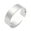 304 Stainless Steel Open Eye  Cuff Rings RJEW-G306-02P-2