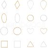 Brass Linking Rings KK-PH0001-17-1