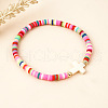 Bohemian Style Handmade Cross Polymer Clay Bracelets VQ7310-2