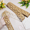 4.8M Iron on/Sew on Ethnic Style Embroidery Flower Acrylic Fibre Hollow Lace Ribbons OCOR-WH0070-101-3