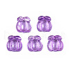 Autumn Theme Spray Painted Transparent Resin Cabochons CRES-S302-65-A04-1