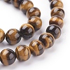 Natural Tiger Eye Beads Strands G-G099-10mm-4-3