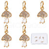 Beebeecraft Brass Micro Pave Cubic Zirconia Charms KK-BBC0003-20-1