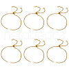 8Pcs 304 Stainless Steel Box Chain Slider Bracelet Makings AJEW-UN00017-1
