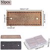 Fingerinspire 50Pcs PU Leather Label Tags DIY-FG0003-05-2