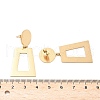 304 Stainless Steel Dangle Stud Earrings EJEW-Z098-14G-5