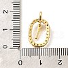 Brass Micro Pave Cubic Zirconia Pendants ZIRC-P123-01G-I02-3