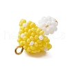 Seed Beads Beaded Charms PALLOY-MZ00339-02-4
