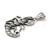 316 Surgical Stainless Steel Pendants STAS-Z073-117AS-2
