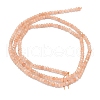 Natural Peach Moonstone Beads Strands G-G106-A35-01-2