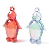 Electroplate Transparent UV Plating Acrylic Pendants OACR-I014-15-2
