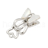 Brass Micro Pave Clear Cubic Zirconia Box Clasps KK-Z078-36P-1