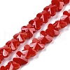 Opaque Color Glass Beads Strands EGLA-L045-I-B02-1