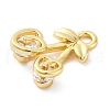 Brass Micro Pave Cubic Zirconia Charms KK-A240-02G-2