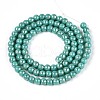 Electroplate Opaque Glass Beads Strands GLAA-T032-P4mm-AB12A-2