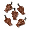 Natural & Synthetic Mixed Gemstone Pendants G-B127-10P-4
