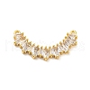 Brass with Cubic Zirconia Pendants KK-Z032-01F-G-1