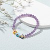 Natural Mixed Gemstone Beaded Bracelets BJEW-JB06474-4