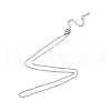 304 Stainless Steel Cable Chains Necklace for Men Women NJEW-N050-A03-S15-3