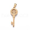 304 Stainless Steel Pendants STAS-F202-11G-2