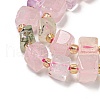 Natural Amethyst & Citrine & Prehnite & Quartz Crystal & Rose Quartz Beads Strands G-G053-B14-01A-4