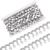 Polyester Lace Ribbon with Plastic Charms Tassel OCOR-WH0078-202A-02-1