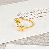 Elegant Hollowed-out Brass Cuff Rings for Women PJ0822-4-1
