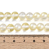 Baking Painted Transparent Glass Beads Strands DGLA-N011-8mm-02-4