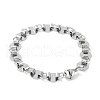 Non-Tarnish 201 Stainless Steel Flat Round Link Chain Bracelets for Women Men BJEW-I316-07A-P-2