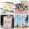 Transparent Glass Globe Pendants GLAA-TA0003-07-40