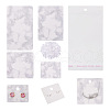 Yilisi 80Pcs 4 Style Cardboard Jewelry Marble Pattern Earring Display Cards CDIS-YS0001-02-1