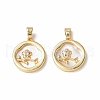 Shell Pendants KK-P223-02G-3