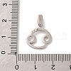 925 Sterling Silver Micro Pave Clear Cubic Zirconia Pendants STER-H117-01P-04-3