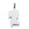 304 Stainless Steel Pendants STAS-K162-022P-2