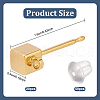 GOMAKERER Brass Stud Earring Findings KK-GO0001-99-2