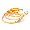 4Pcs Alloy Cuff Bangle Set for Women WG45AE5-01-5