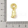 Rack Plating Brass Red Enamel European Dangle Charms KK-S380-24G-3