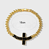 Elegant European and American Style Brass Leaf Link Chain Bracelets CY4061-2-5