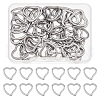 DICOSMETIC 50Pcs 304 Stainless Steel Linking Rings STAS-DC0016-05-1
