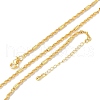 Brass Singapore Chains Necklaces for Women NJEW-D302-38G-4