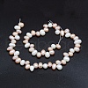Natural Cultured Freshwater Pearl Beads Strands PEAR-G004-03F-01-2