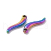 Ion Plating(IP) 304 Stainless Steel Pendants STAS-B032-05MC-2